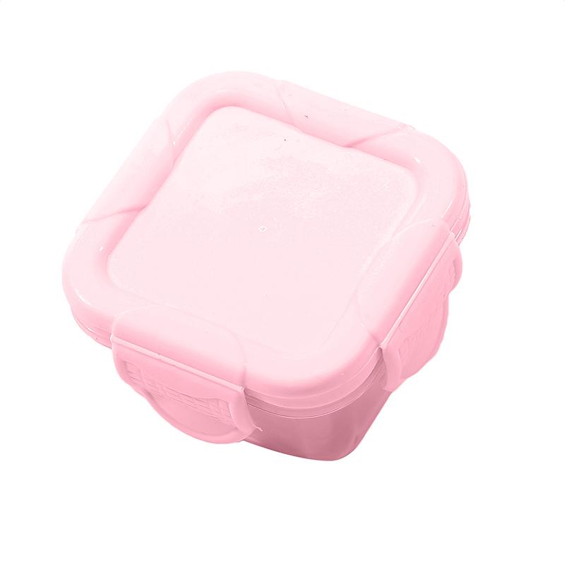 

Мини-контейнер для хранения пищевых продуктов, запечатанный, 60 мл, портативный, морозильный контейнер для детского питания, контейнер для джема, посуда для обеда 1pcs розовый