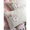 Parure de lit - 1 housse de couette 220 x 240 cm + 2 taies d'oreiller 60 x 60 cm - Satiné 100% coton - Poudre
