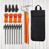 18 Peças Estacas de Barraca de Metal de 11,8 Polegadas Kit de Acessórios para Barraca de Acampamento Acessórios para Barraca de Acampamento e Caminhada para Acampamento Caminhada Jardim Chão