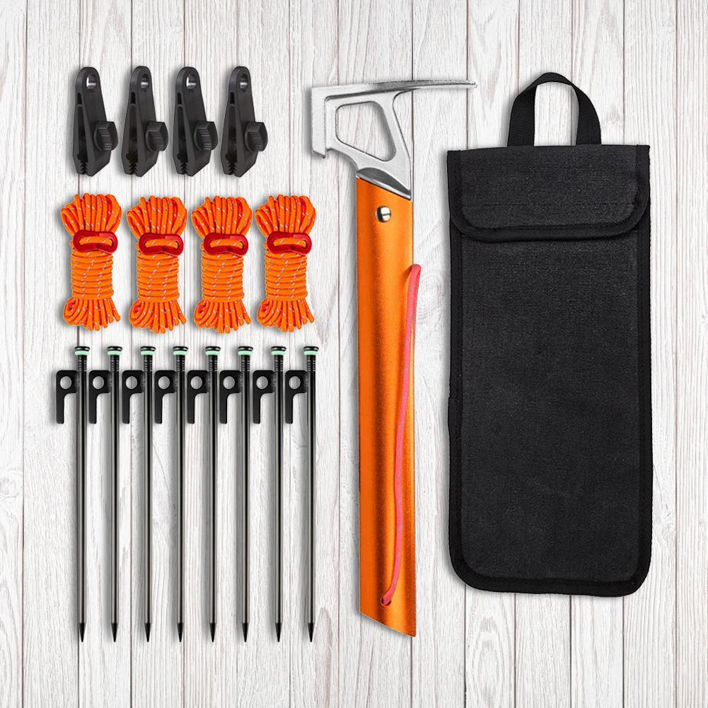 18Pcs 11.8 Inch Metal Tent Stakes Camping Tent Accessories Kit Camping Hiking Tent Accessories for Camping Hiking Garden Ground