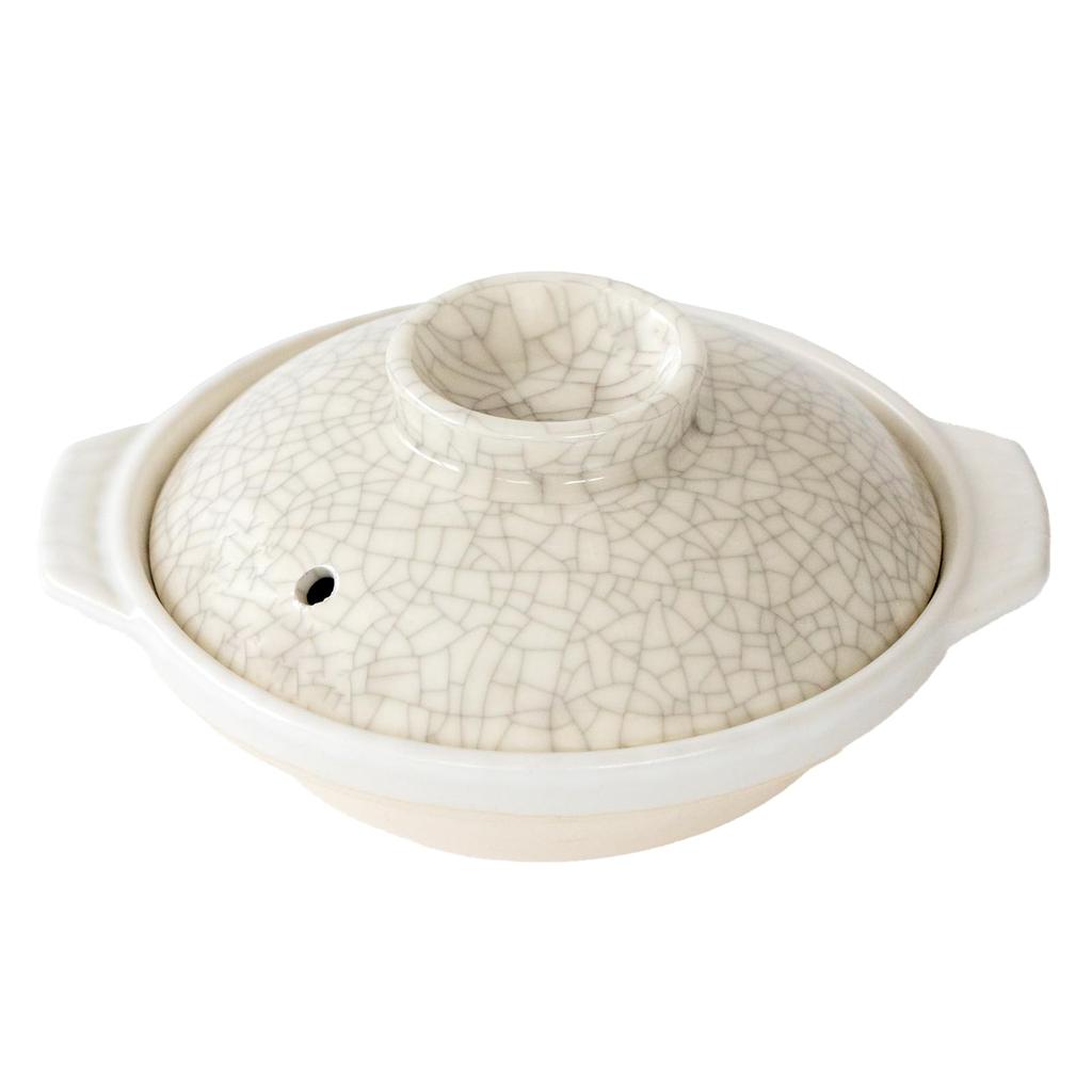 Glina Ceramiczna Ginpo Kyoto do Nabeyaki Rozmiar Jednorazowy Odpowiedni do Bezpośredniego Doskonałe Przechowywanie Ciepła Banko Wyprodukowano w 11061 Garnek, Styl, Wykończenie Sumi-Kanrei, Udon,