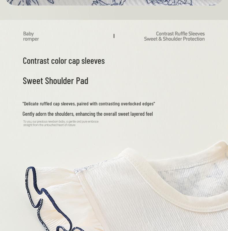 A-Class Pure Cotton Sleeveless Baby Summer Romper - Thin One-Piece Infant & Toddler Outerwear