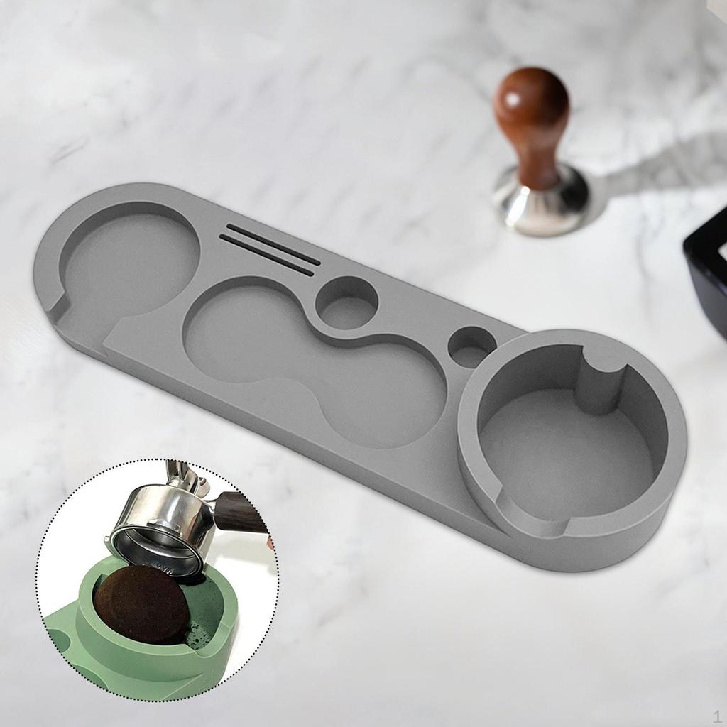 Coffee Tamper Holder Coffeeware Mat Support Base Rack for Bar