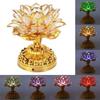 220V Buddhist Lamp LED Night Light Buddha Music Machine Lotus Flower Lamp  Temple