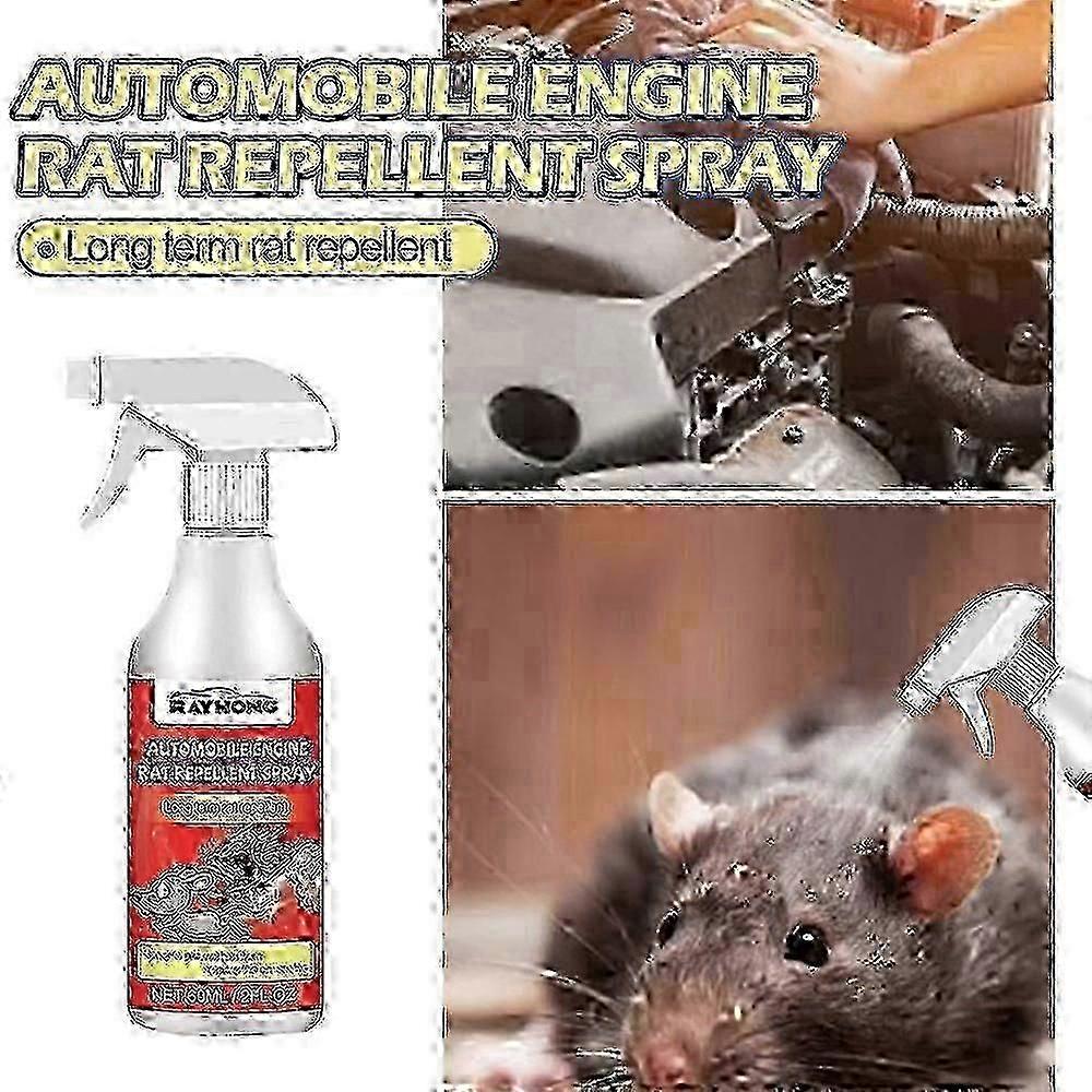 3pcs Peppermint Oil For Rats And Car Engines, Rat Prevention Spray, Home And Car Engine Defense Spray