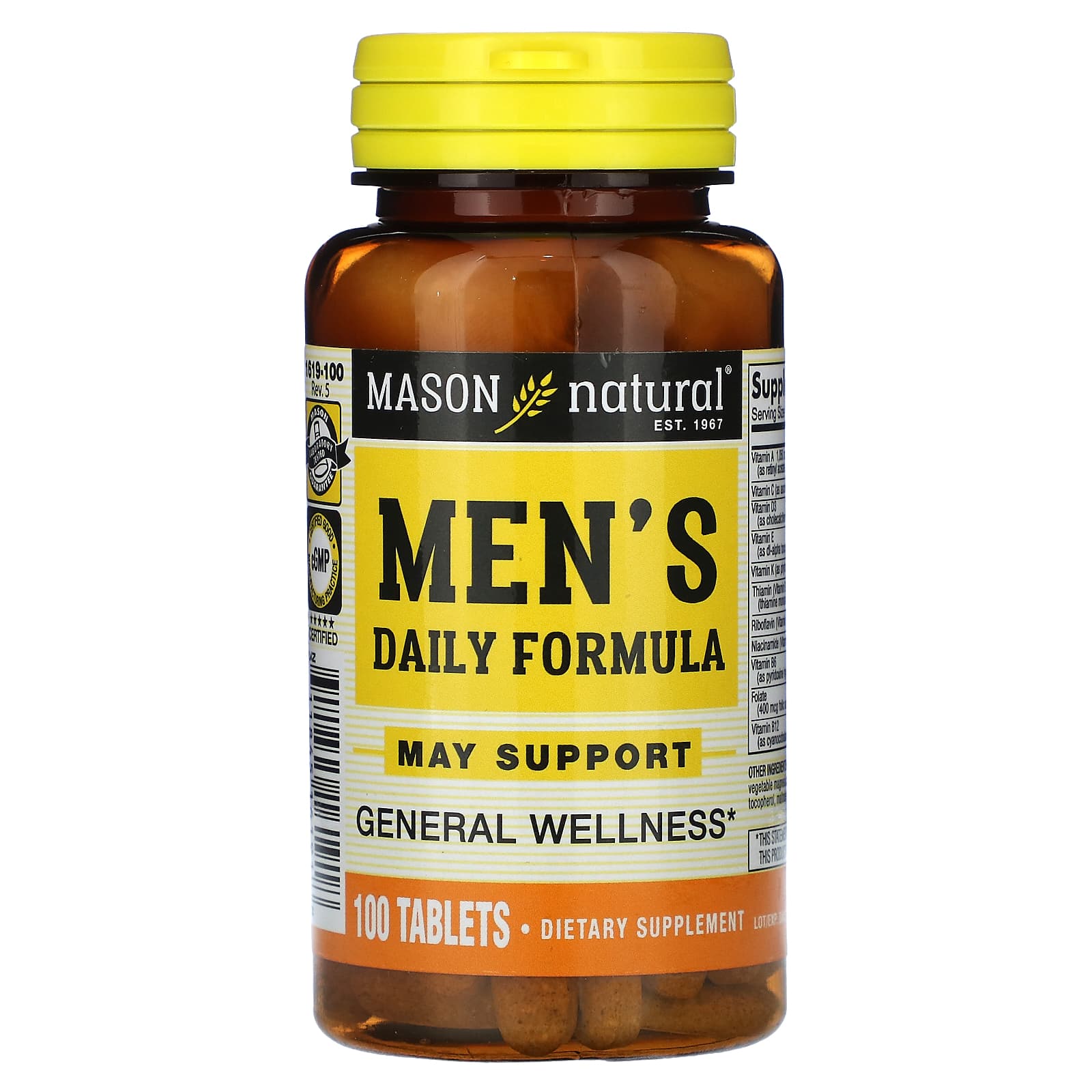 

Men s Daily Formula, 100 Tablets