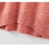 Women's Autumn/Winter High Neck Patterned Cashmere Raglan Sweater