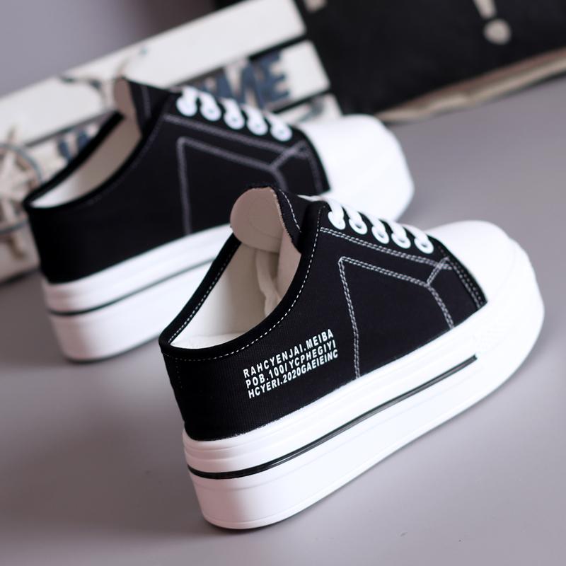 Fashion Cover Toe Shoes Womens Slippers Outdoor Pantofle Slides Fashion Increased Internal Platform 2025 Summer Luxury Fabric Canvas