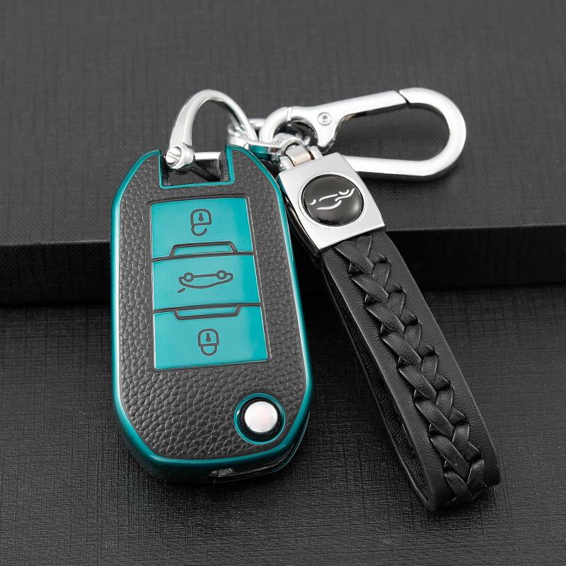 Premium Key Case for Citroën: C3-XR, C4L, C5, C4 Sega, Elysée, C6
