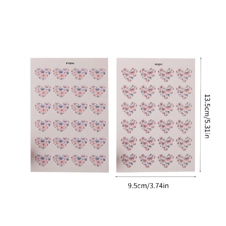 Heart Butterfly Clay Transfer Paper for Jewelry Making