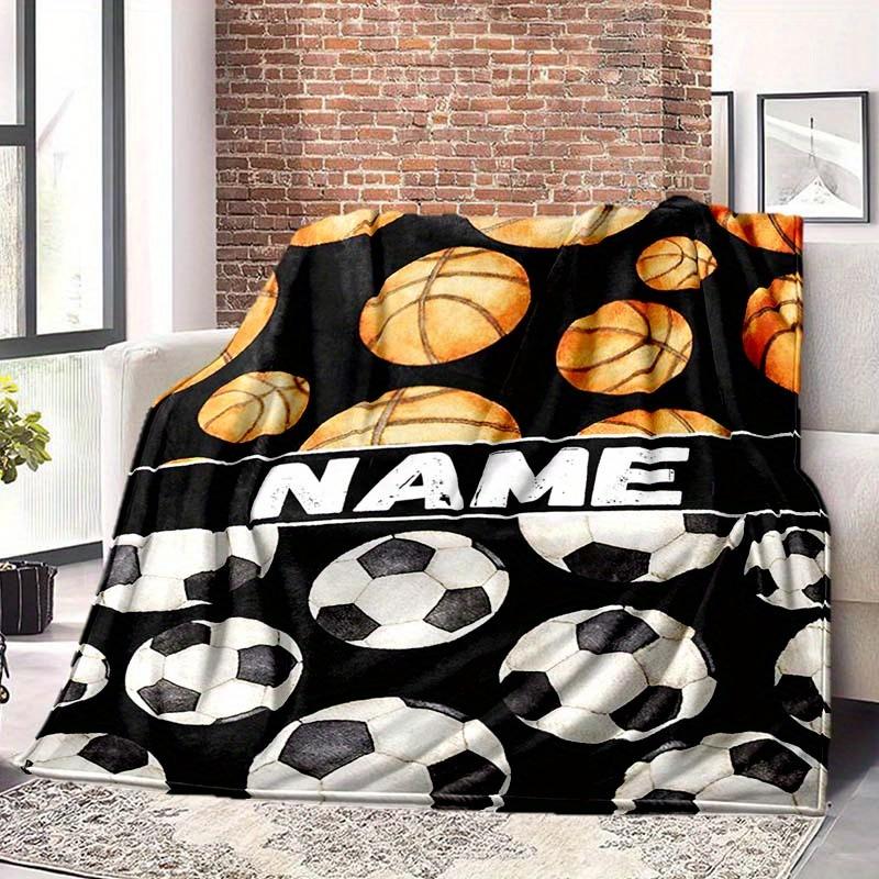 Ball Games Customize Your Name Blanket Warm Comfortable And Soft Blankets Are Suitable For Home Lunch Break Blanket Office Sofa Sofa Gift To Relatives