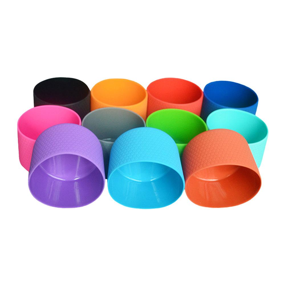 64oz 12,5cm Flaschenabdeckung Tasse Wärmeisolierung Bodenabdeckung 125mm Anti-Rutsch-Hülle Untersetzer Silikonbasis Sportbecherabdeckung