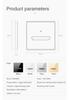 86 Type Creative White Glass Bedside Wall Switch with Indicator Light