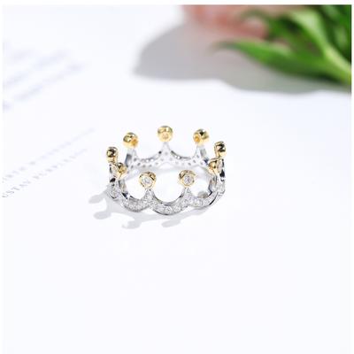 Hot Hand Dresses Best-selling Gold Plated New Crown Ring Womens Seiko Accessories