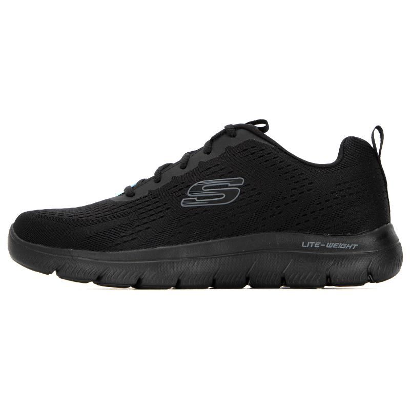 Skechers Summits Bounder Comfortable Lightweight Shock Absorbing Low Top Running Shoes Men sneaker Black 232395-BBK 39.5