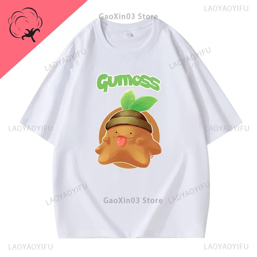 

Футболка Palworld Kawaii Pal Gumoss, топы с принтом, рубашка для женщин, одежда унисекс, хлопковые футболки унисекс с рисунком, Ropa Mujer Hombre 4XL