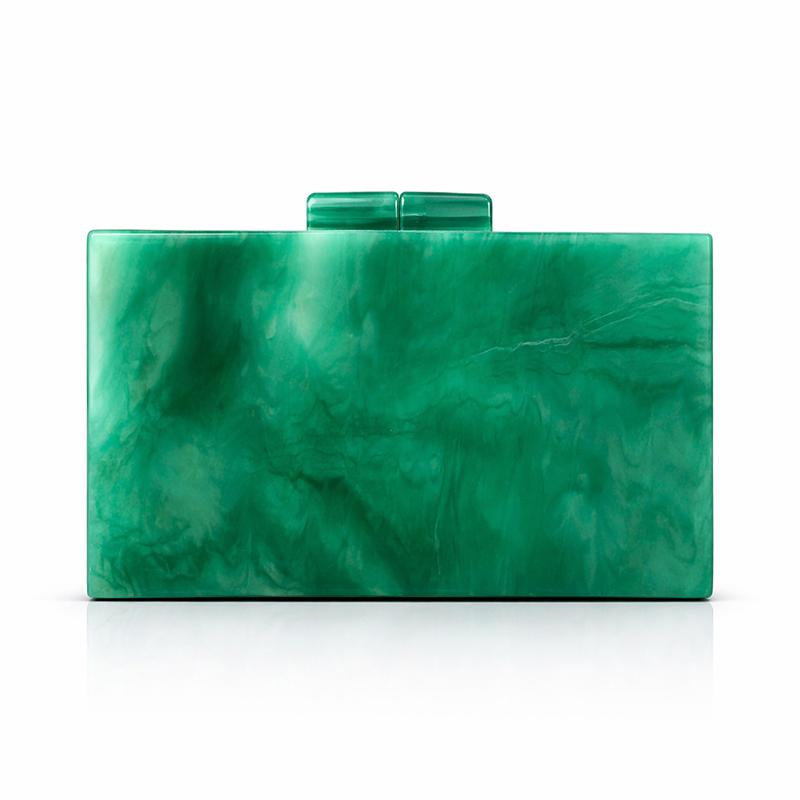 Shoulder Bag New Pearlized Acrylic Banquet Ladies Crossbody Evening Wedding Clutch Bags Crystal Original Brand Wallet Eco Pouch