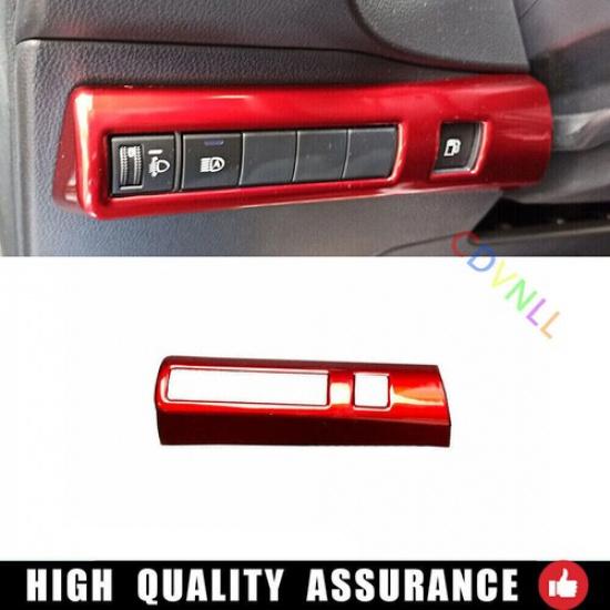 For Toyota Corolla - Bright Red Car Headlight Switch Control Frame Cover