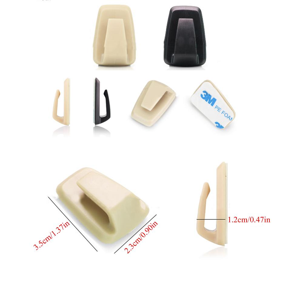 3Pcs/Set Universal Plastic Car Hanging Hook Adhesive Clip For Car Home Wall Keys Clothes Rack