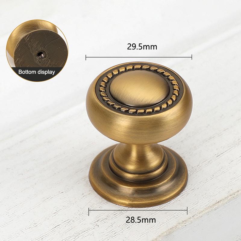 Messing Möbelscharniere Französisches Vintage-Design Hochwertige Schrankknöpfe Schrankschubladen Griffknauf