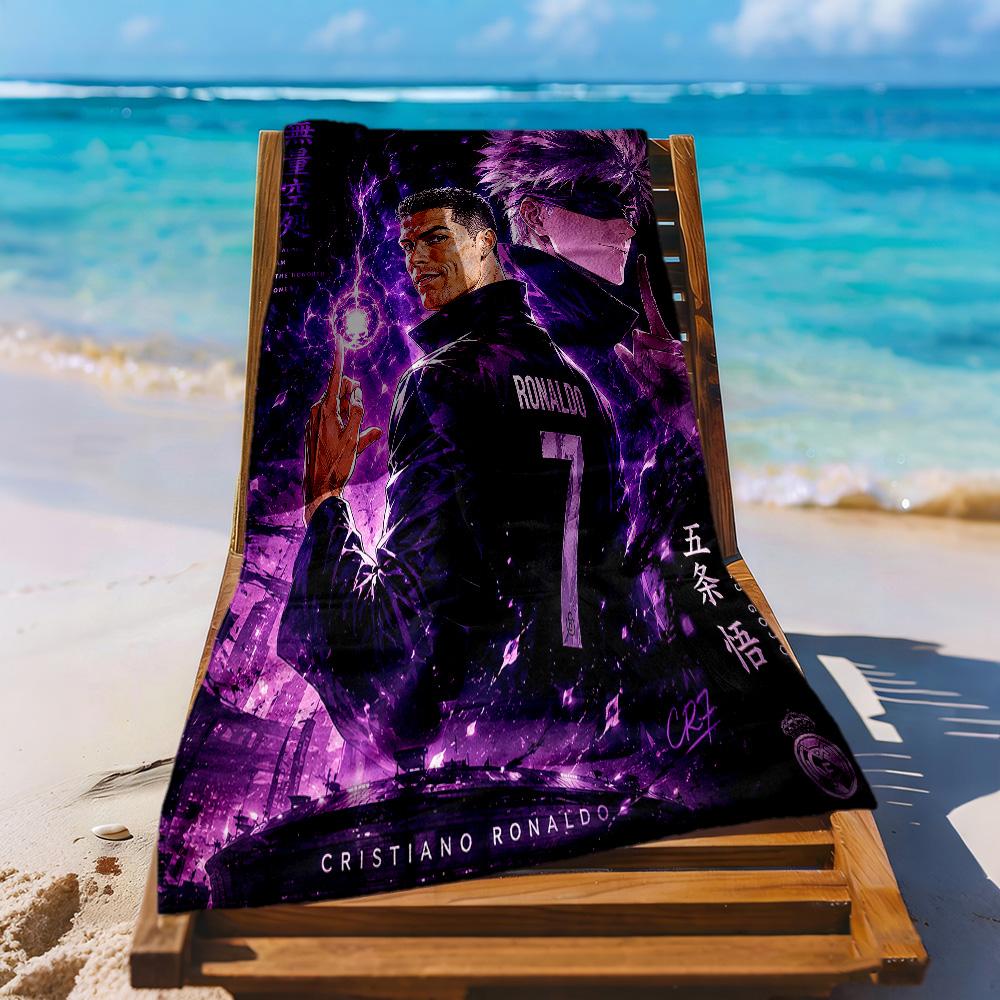 Cristiano Ronaldo Beach Towel Quickdry Soft Microfiber Comfortable Lightweight