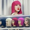 Funny Wig Hat Creative Knit Headwrap Women Winter Warm Caps for Carnaval Party Hip Hop Rap Cap