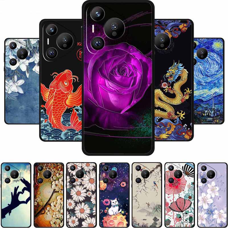 3D Emboss Case For Honor 400 Pro Phone Case Flower Shockproof Silicone Soft Coque For Honor400 Pro Back Cover Case 400Pro Funda