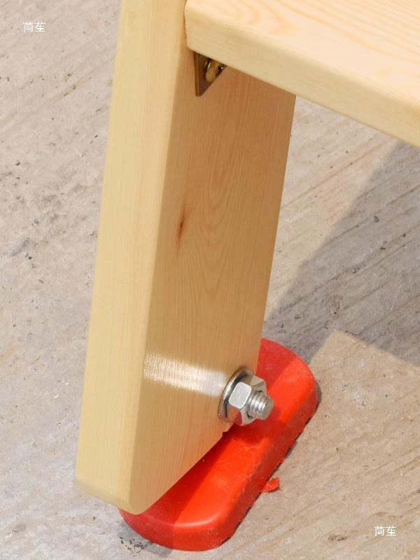 Solid Wood Wall-Leaning Folding Ladder: Multi-functional Telescopic Loft Staircase