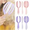 Plastic Massage Comb 2 in  1 Openwork Comb High Quality Hair Straightening Comb  Wash Hair