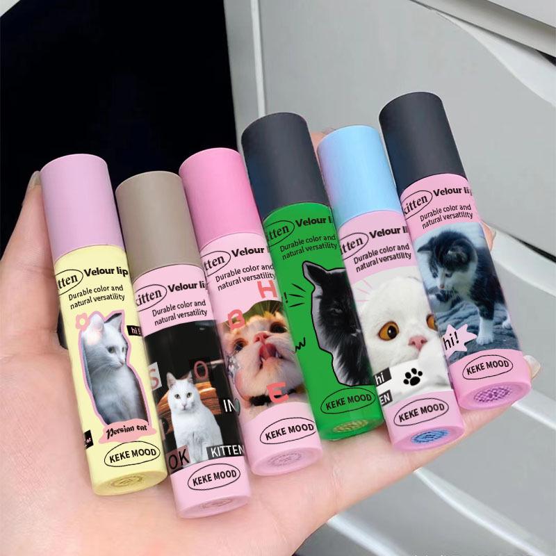 Kekemood Kate Land Meow Meow Matte Velvet Lip Cream - Non-Fading, Non-Stick Cup Lip Glaze
