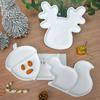 Christmas Series Fruit Tray Silicone Molds Plaster Epoxy Resin Casting Molds Snacks Nuts Storage Tray Christmas Ornaments