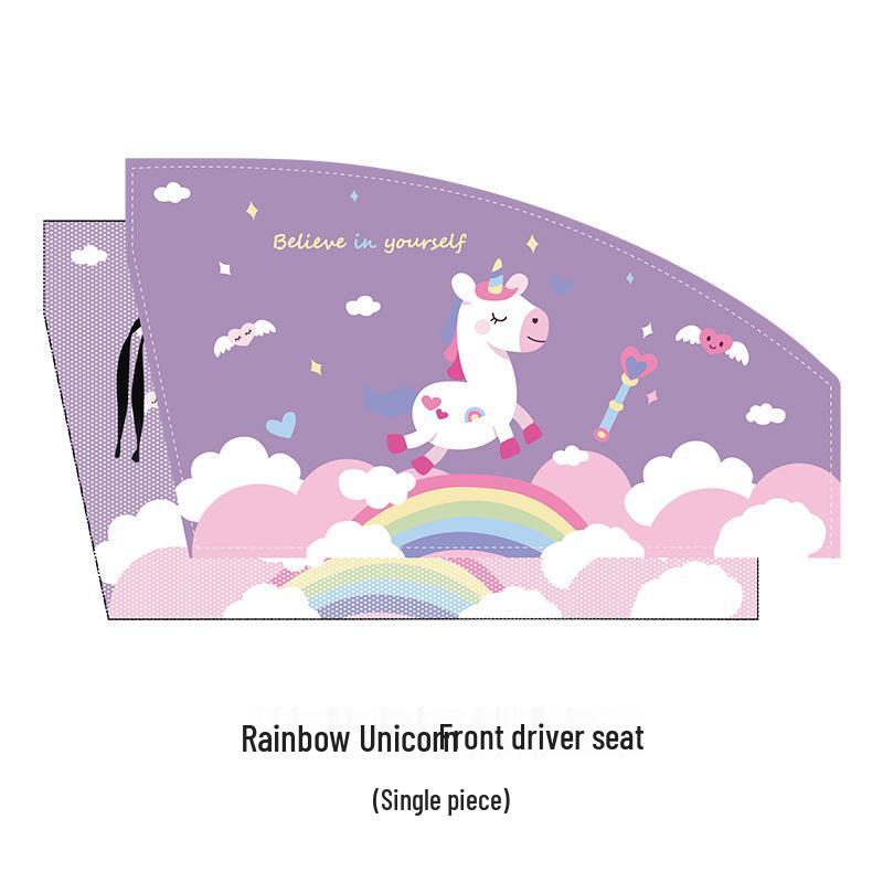 Magnetic Cartoon Car Sunshade - Double Layer Window Curtain for Children s Heat Insulation & UV Protection