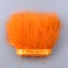 1Meters Furry Turkey Feathers Trim Ribbon White Natural Plumes For Traditional Holiday Dress Sewing Plumas Accessories