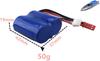7.4V 600mAh 15C Lithium Replacement Battery | Compatible with Eb02 RC Models | Lightweight and Reliable, Blue