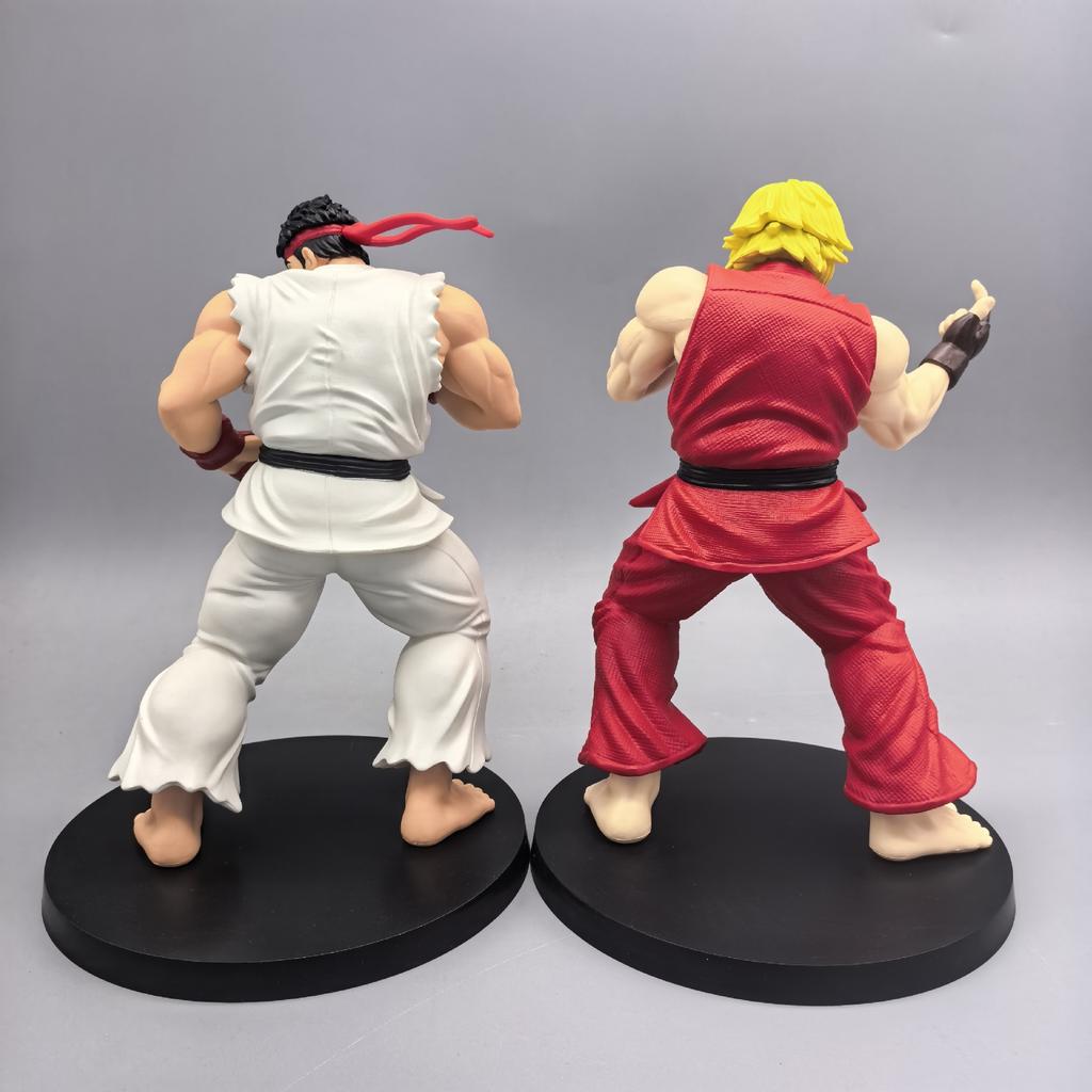 17CM Anime Street Fighter Fighting Game Action Figure Ken Masters Hoshi Ryu PVC Kawaii Toys Dolls Room Decor Gift For Boys