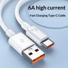 6A USB-A auf C Schnelllade-Datenkabel aus TPE-Material für Mobiltelefone, Kameras und Kopfhörer