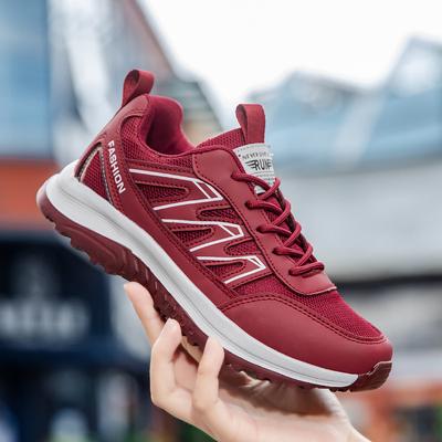 New Breathable Mesh Unisex Walking Shoes Spring Autumn Season Cold Glue Durable Soft Bottom Casual Sports Sneakers Middle-Ag