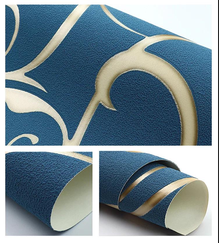 

Обои с узором лозы 3D Тисненые Велюр под оленью кожу Флизелиновые Черные Роскошные для гостиной Спальни ТВ фона 9.5mx53cm