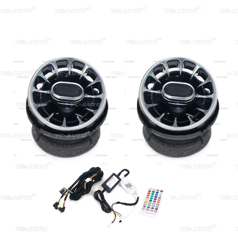 

For Ford Mustang 2015-2025 Car LED Dashboard Air Conditioning Turbine Air Outlet Vents Ambient Light Accessories