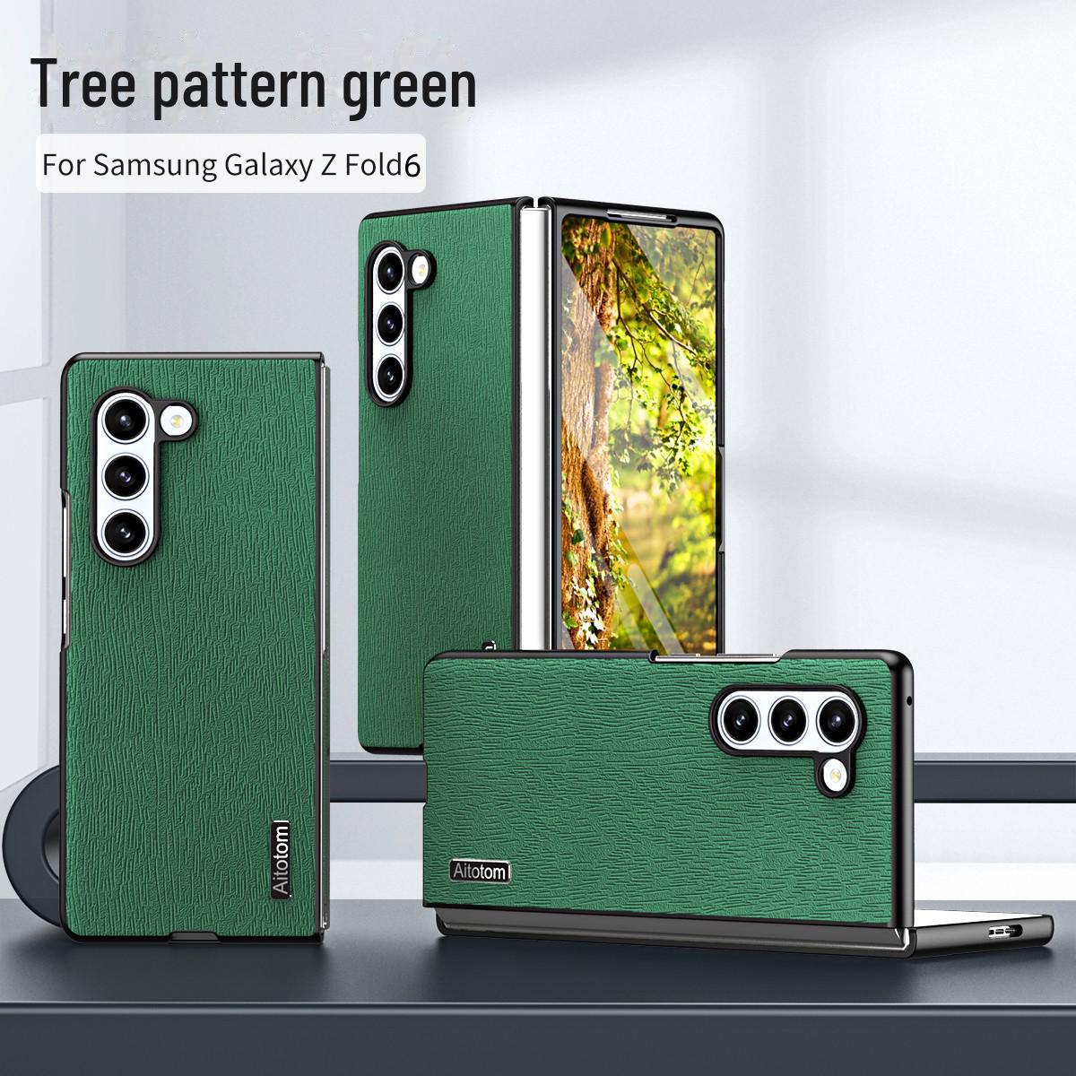 

Защитный чехол с текстурой кожи для Samsung ZFold6/ZFold5/ZFold4/ZFold3/ZFlip5 Samsung Z Fold6