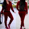 Folklore778 2Pcs/Set Lady Sports Suits Lounge Wear Sweatshirts Hoodies