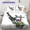 Rabbids Invasion Joy Bedding Quilt Set Quilt Cover Pillowcase Home Decoration Birthday Gift (1 * Duvet Cover + 2 * Pillowcase, Without Core)
