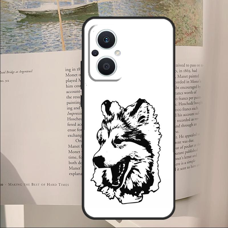 

Alaskan Malamute Siberian Husky Dog Cover For OPPO Reno 11F 12F 13F 14F 14 10 11 13 Pro 7 8 Lite OPPO Find X8 X6 X5 X9 Pro Case OPPO Reno7 4G