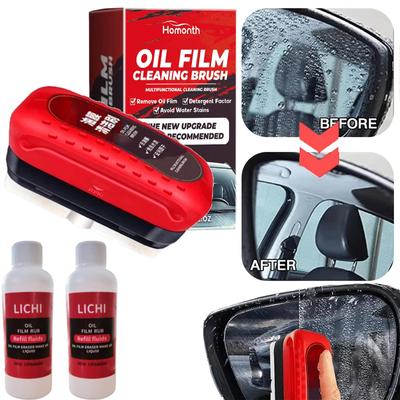 100ml automobilový kartáč na čištění olejového filmu, čistič olejového filmu na sklo auta, čištění čelního skla, leštění, péče a údržba kartáčem