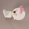 1/12 Dollhouse Simulation Table Chair Set Dollhouse Living Furniture Decoration Accessories Micro Scene Construction Props