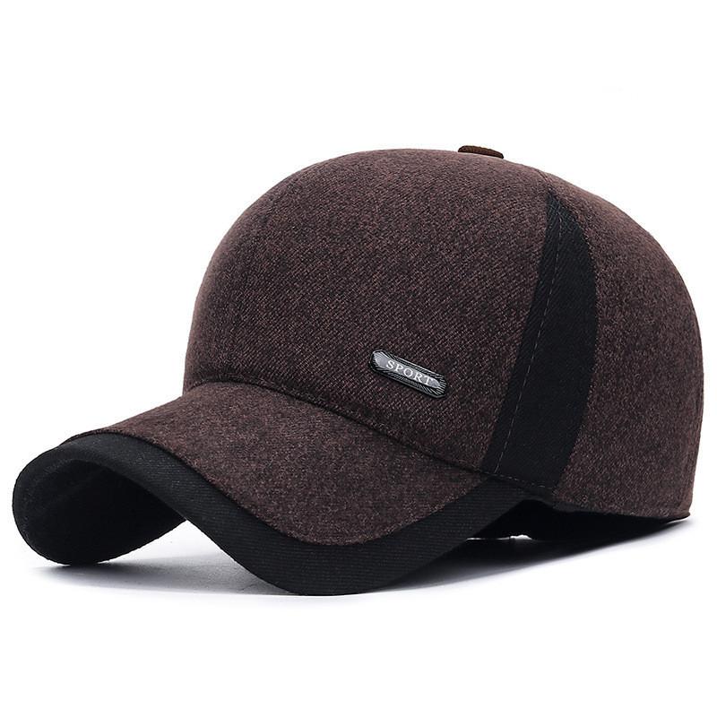 

Mens Wool Newsboy Cap With Warmth And Windproof Features For Autumn Winter Casual Wear коричневий