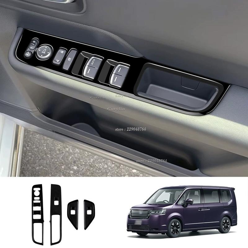 For Honda Stepwgn Spada RP8   2024 Interior Car Side Door armrest Window Lift Switch Frame Car Styling Accessories