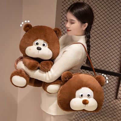 Cute Sitting Teddy Bear Doll Plush Toy Bear Hug Bear Doll Girl Bag Messenger Bag Rag Doll