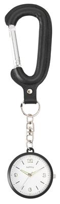 Pocket Watch Keychain Watch Analog Carabiner Leather Keychain Watch Coda Black [Fieldwork] Women's ST303-5