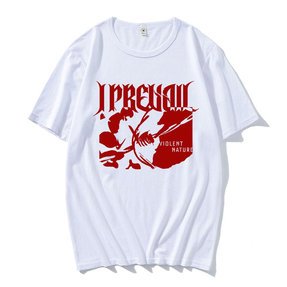 

VIOLENT SINGLE T-SHIRT I Prevail Rock Band Print Tshirts Short Sleeve Cotton Loose Male T Shirt Unisex Streetwear Graphic Tees XS